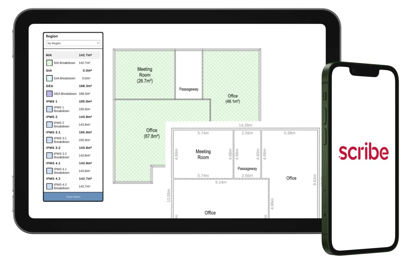 Scribe application shown across multiple devices